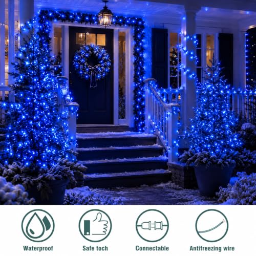 Blue Christmas Lights