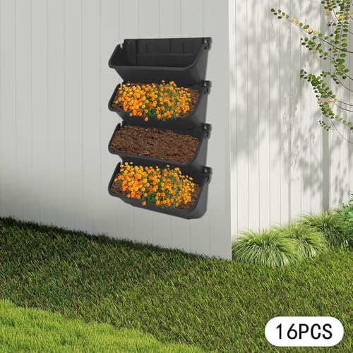 16PCS Vertical Wall Planter