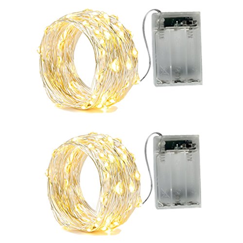 2 x 50LEDs Fairy Lights Battery Operated (16.4042 Foot)