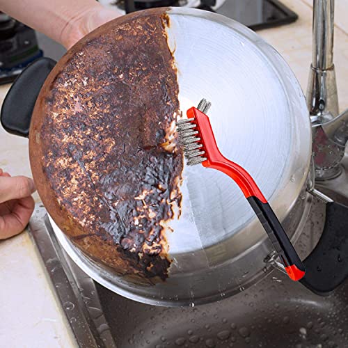 Wire Scratch Brush Set Soft Grip for Rust