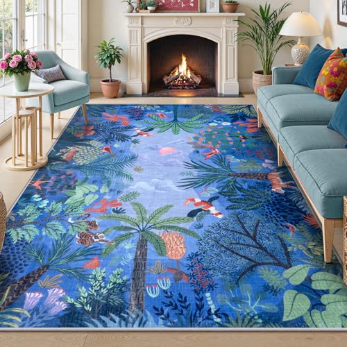 Washable Bedroom Rug 8x10 Under Bed (80 Sq Ft)