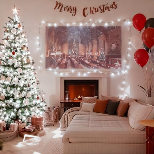 60 LED Cool White LED Christmas String Lights (60 Count)