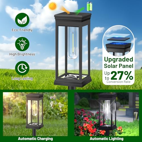 12 Pack Solar Pathway Lights Outdoor (12 Count)