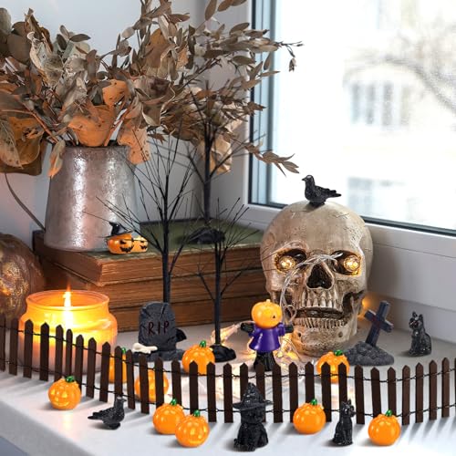 30 Pcs Halloween Village Accessories (30 Count)