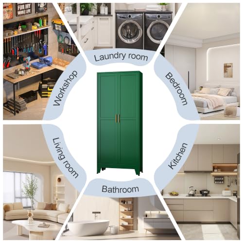 Green Metal Storage Cabinet