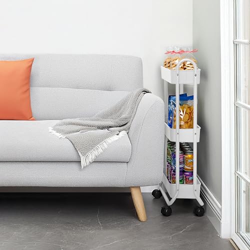 Slim Rolling Storage Cart