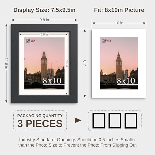 8x10 Picture Frames 3 Pack (3 Count)