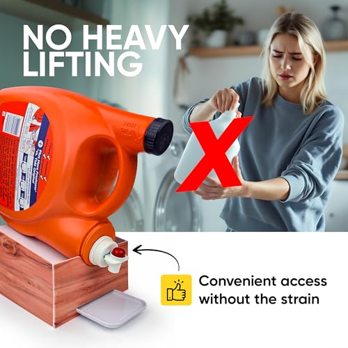 Liquid Laundry Detergent Dispenser Holder with Drip Tray