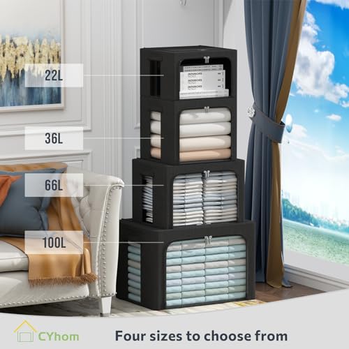 Extra Large Clothes Storage Bins Box (2 Count)
