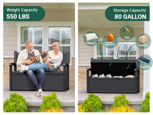 80 Gallon Outdoor Storage Box