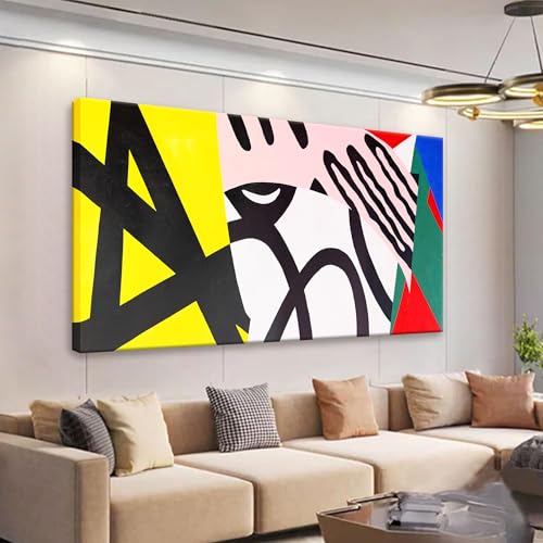 Canvas Art Wall Decor Colorful Abstract Wall Art For Living Room 24x48