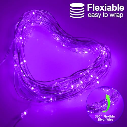 Halloween Decorations Purple Fairy String Lights