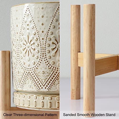8 Inch Plant Pot with Stand