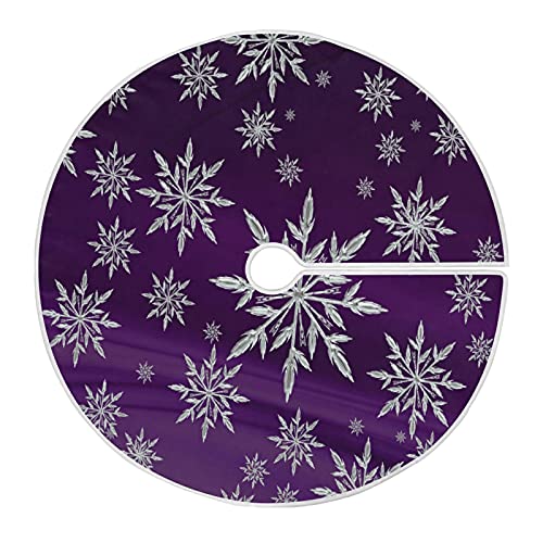 Christmas Snowflake Purple Tree Skirt