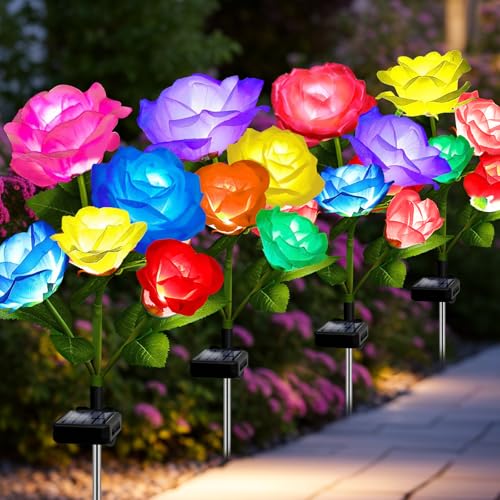 Solar Garden Decor Outdoor Lights (4 Count)
