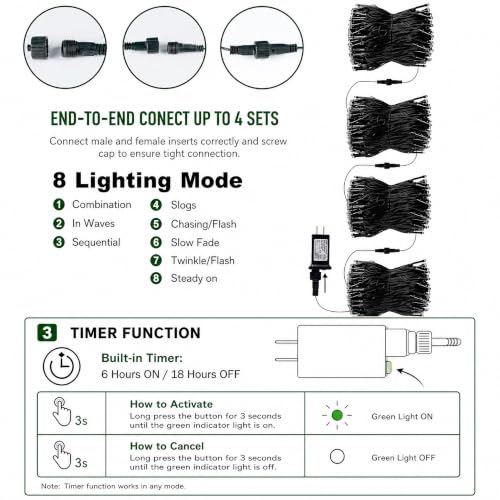 Halloween 300 LED String Lights (100 Foot)