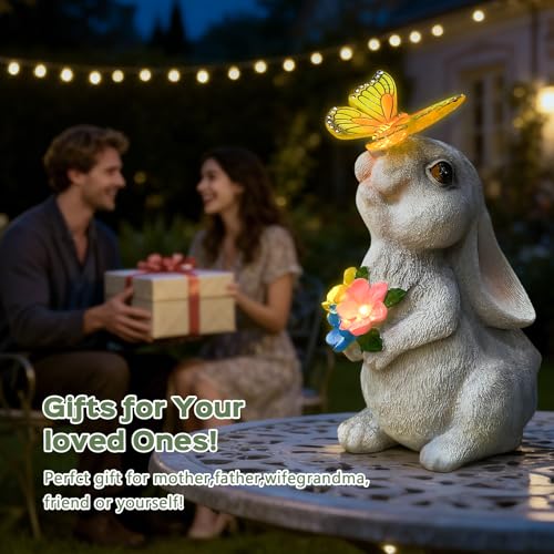 Solar Garden Statue Outdoor Decor