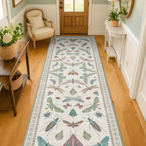 Insect Print 8ft Long Hallway Runner Rug (20 Sq Ft)