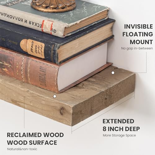 Floating Shelves Reclaimed Barnwood (2 Count)