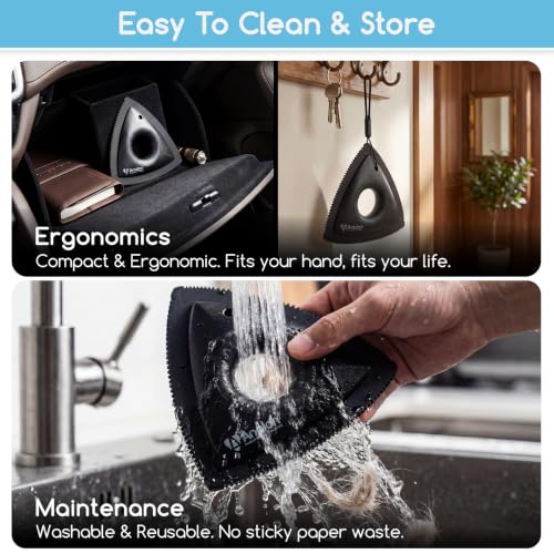 Mini Pet Hair Remover for Car Detailing Dog Hair Tool Brush