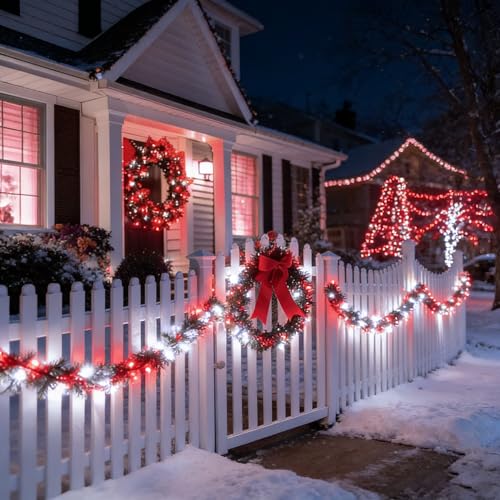 Red White Valentine's String Lights (200 Count)