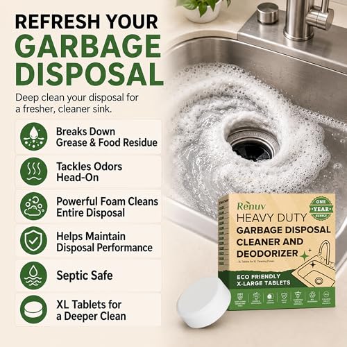 Washing Machine + Dishwasher + Garbage Disposal Cleaner Bundle (30 Count)