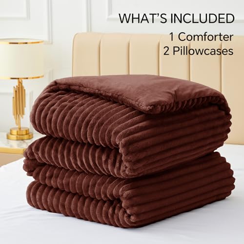 Fleece Queen Comforter Set