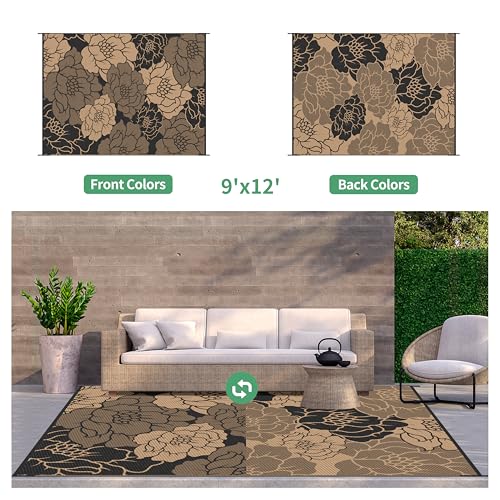 Outdoor Rug Waterproof Plastic Rugs for Patio