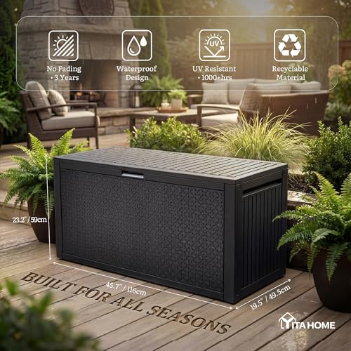 95 Gallon Large Outdoor Deck Box