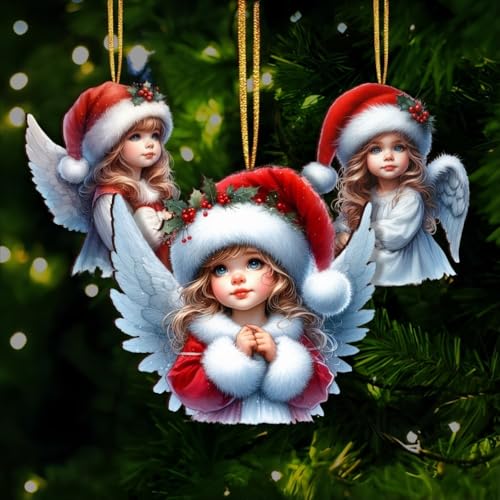 15 Pcs Vintage Angel Christmas Ornaments (15 Count)