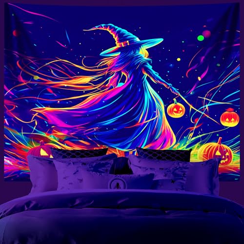 UV Reactive Halloween Tapestry