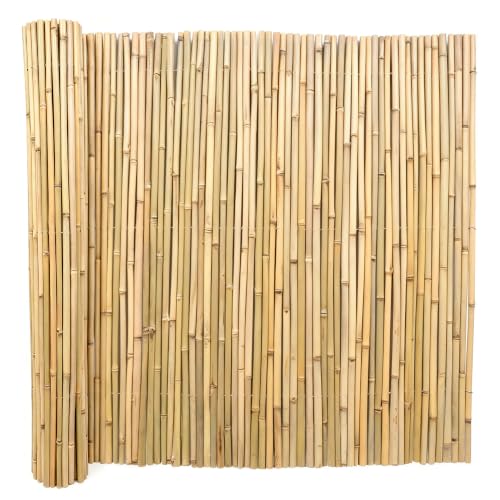 Natural Rolled Bamboo Privacy Fence (32 Sq Ft)
