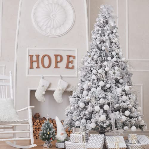 24ct Christmas Ball Ornaments Shatterproof Xmas Tree Hanging Balls Decorations Perfect for Halloween Decorations Holiday Wedding Christmas Decor (34 Count)