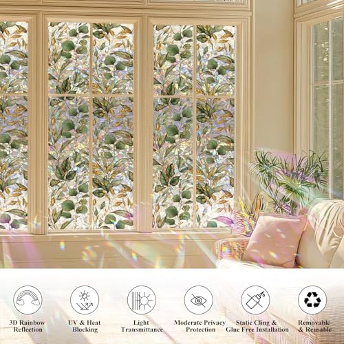 Rainbow Window Privacy Film with Tools