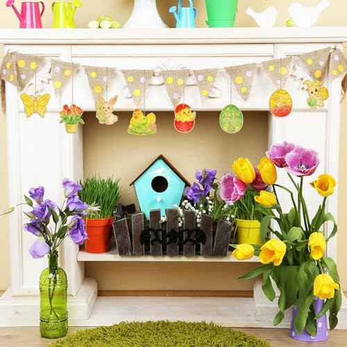 36PCS Wooden Easter Ornaments to Paint (36 Count)
