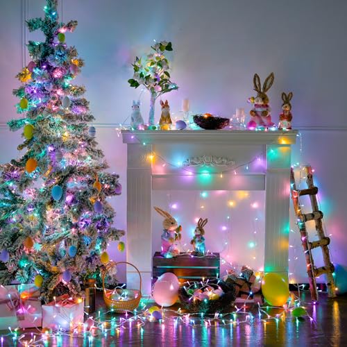 33ft 100 LED Easter Lights for Indoor Outdoor Use (33 Foot)