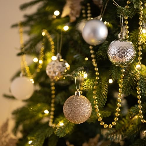 50ct Christmas Tree Decorations Ball Ornaments 2.36 Inches (50 Count)