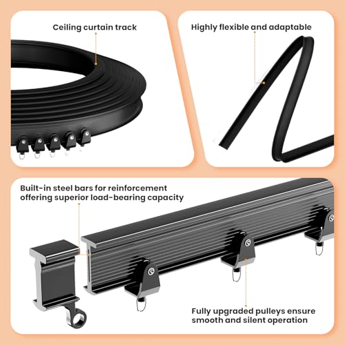 Accordion Style Room Divider with Ceiling Track