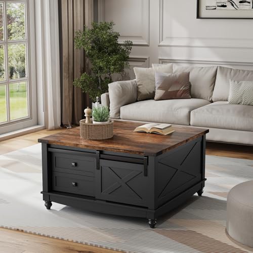 31.5" Lift Top Coffee Table with Storage