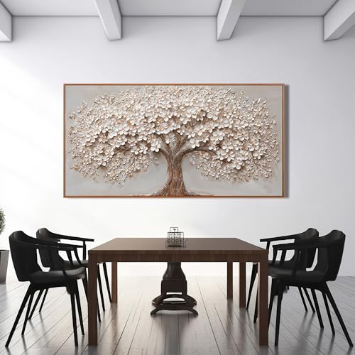 Canvas Wall Art Decor Prints Oversized Wall Art Pictures for Living Room Modern Large Tree of Life Wall Art Prints Framed Artwork for Walls Bedroom Office Decor 29" X 58"Printed Decorative Painting