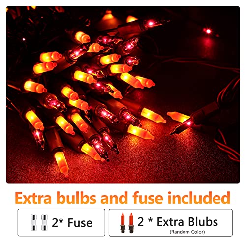 Orange & Purple Halloween String Lights