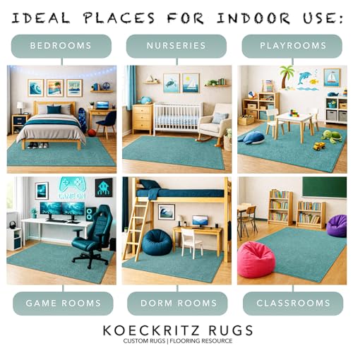 Soft & Colorful 5' x 7' Kids Classroom Area Rug