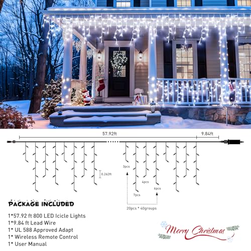 Christmas Icicle Lights for Outside