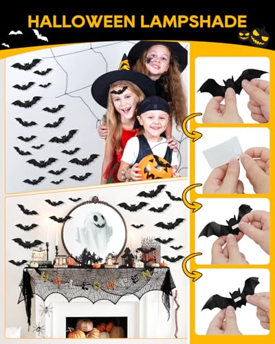 5 Pack Halloween Decorations Indoor Halloween Spider Web Tablecloth