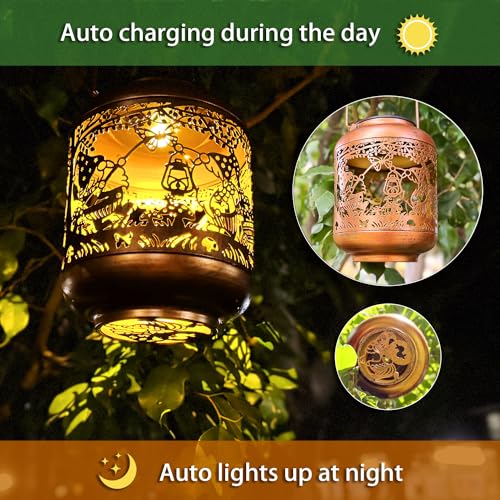 Gnomes Solar Lanterns Outdoor Waterproof