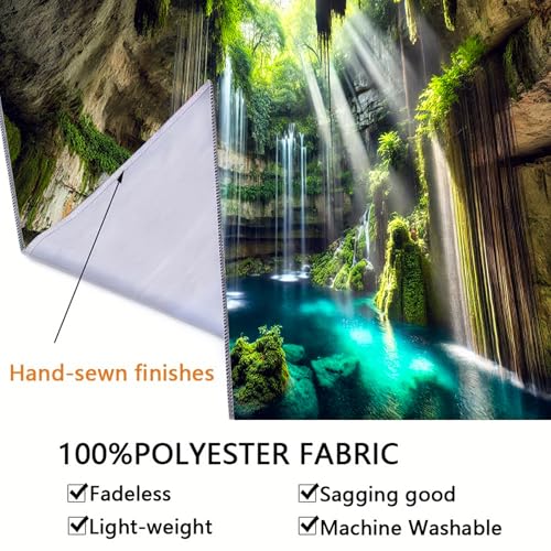 Nature Tapestry Forest Tree Sea Cave Wall Hanging