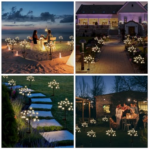 6 Pack Solar Lights Outdoor Waterproof (6 Count)