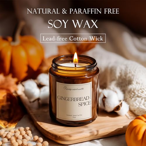 Gingerbread Spice Candle for Home Scented (14 Ounce)