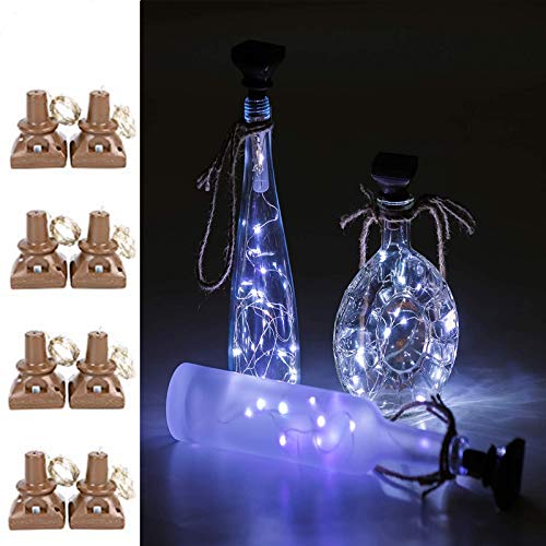 Solar Wine Bottle Lights Outdoor (8 Count)
