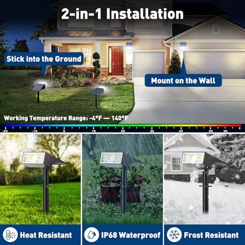 Solar Spot Lights Outdoor (10 Count)